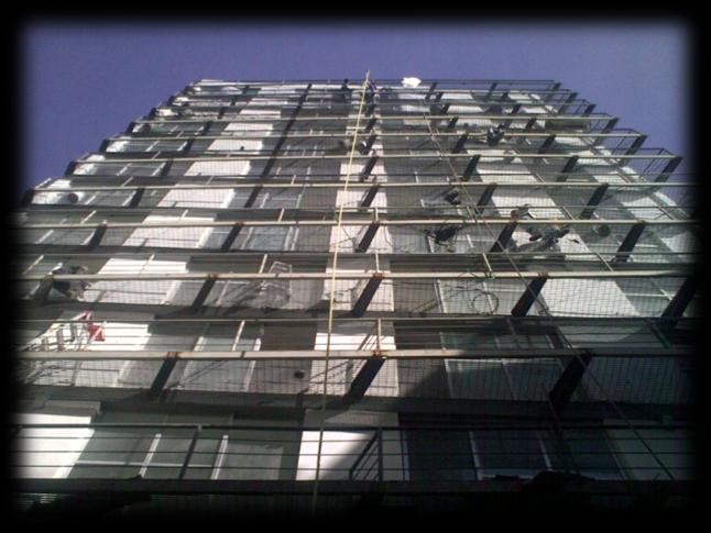 Estructura del edificio Bioestilo en Insurgentes Sur